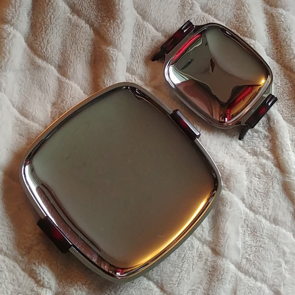 Vintage Glo-Hill chrome trays and bakelite handles